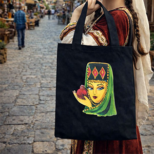 Armenian Girl Tote Bag