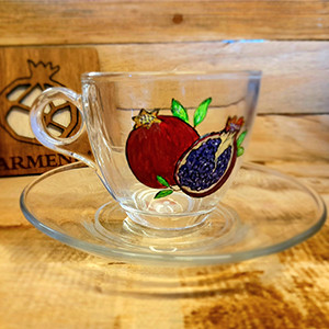 Tea Cup Armenian Heritage hand painted