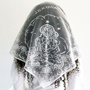 Church scarf White