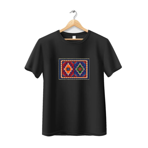 Armenian Alphabet T-Shirt Armenian Carpet black