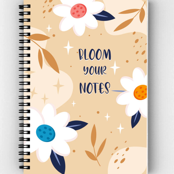 "Bloom your notes" Notebook