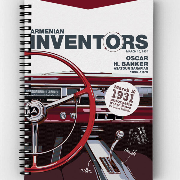 Armenian Inventors ” Asatour Sarafian ” Notebook