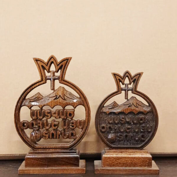 Wooden Pomegranate Shaped Souvenir