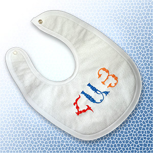 Baby bib Armenian embroidered design