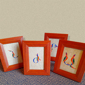Wooden Frames with initials