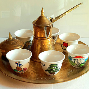 Lebanese Shaffe cups Hand painted
