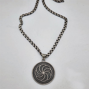 Armenian Silver Eternity Symbol Pendant