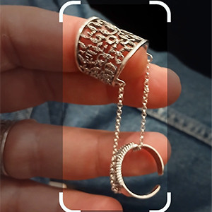 Armenian Silver Double Ring "ԱՅԲՈՒԲԵՆ"