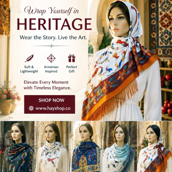 Armenian Scarf Armenian birdletter
